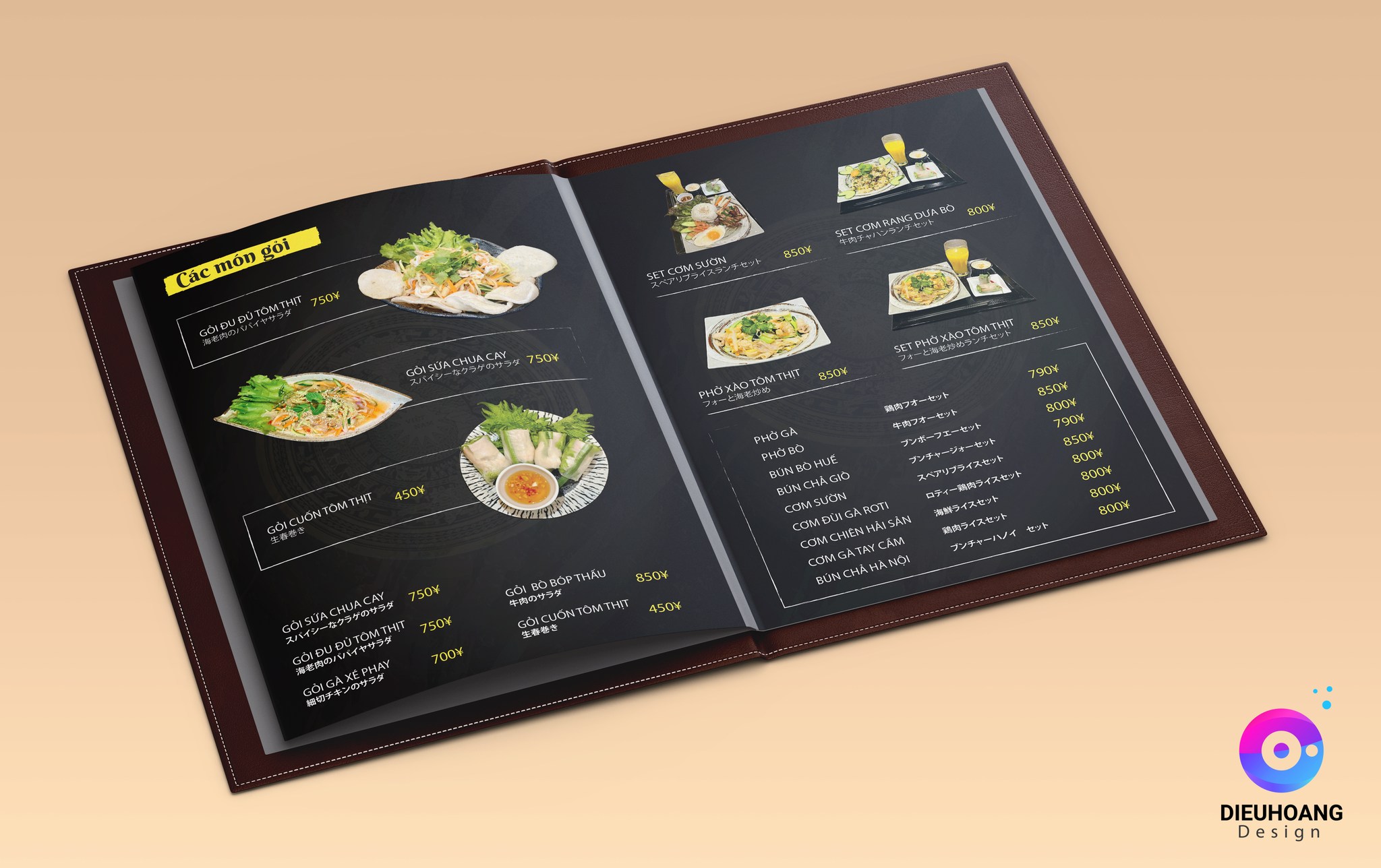 Thiết kế menu đẹp